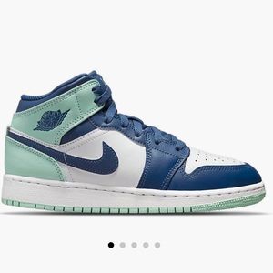 Nike Air Jordan 1 Mid Mystic Navy Mint Foam (GS)